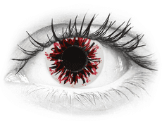 CRAZY LENS - Harlequin Black - jednodniowe zerówki (2 soczewki)