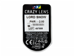 CRAZY LENS - Lord Snow - jednodniowe korekcyjne (2 soczewki)