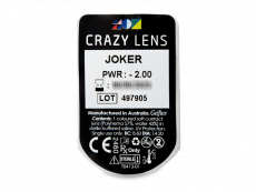 CRAZY LENS - Joker - jednodniowe korekcyjne (2 soczewki)