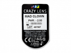 CRAZY LENS - Mad Clown - jednodniowe korekcyjne (2 soczewki)