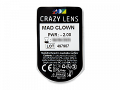 CRAZY LENS - Mad Clown - jednodniowe korekcyjne (2 soczewki)