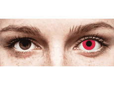 CRAZY LENS - Solid Red - jednodniowe korekcyjne (2 soczewki)