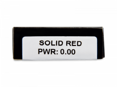 CRAZY LENS - Solid Red - jednodniowe zerówki (2 soczewki)