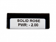 CRAZY LENS - Solid Rose - jednodniowe korekcyjne (2 soczewki)