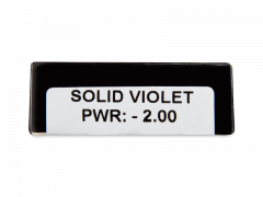 CRAZY LENS - Solid Violet - jednodniowe korekcyjne (2 soczewki)