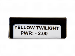 CRAZY LENS - Yellow Twilight - jednodniowe korekcyjne (2 soczewki)