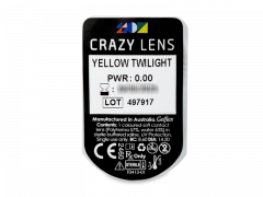 CRAZY LENS - Yellow Twilight - jednodniowe zerówki (2 soczewki)