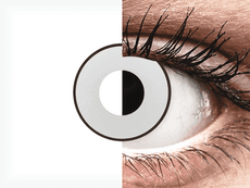 CRAZY LENS - White Black - jednodniowe korekcyjne (2 soczewki)