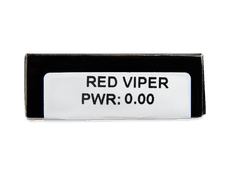 CRAZY LENS - Red Viper - jednodniowe zerówki (2 soczewki)