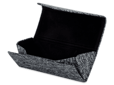 Czarne etui na okulary - Brindle 