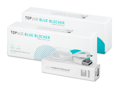 TopVue Blue Blocker (2x 30 soczewek) + powerbank Esperanza 2400mAh GRATIS