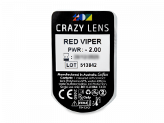 CRAZY LENS - Red Viper - jednodniowe korekcyjne (2 soczewki)