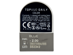 TopVue Daily Color - Blue - jednodniowe korekcyjne (2 soczewki)