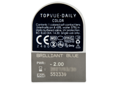 TopVue Daily Color - Brilliant Blue - jednodniowe korekcyjne (2 soczewki)