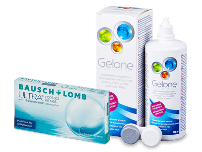 Bausch + Lomb ULTRA Multifocal for Astigmatism (6 soczewek) + płyn Gelone 360 ml