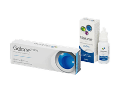 Gelone 1-day (30 soczewek) + krople do oczu Gelone 10 ml