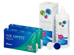 Air Optix Aqua (2x3 soczewki) + płyn Gelone 360 ml